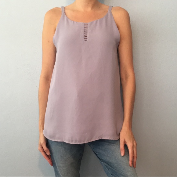 Shinestar Tops - Shinestar polyester lined tank top purple EUC